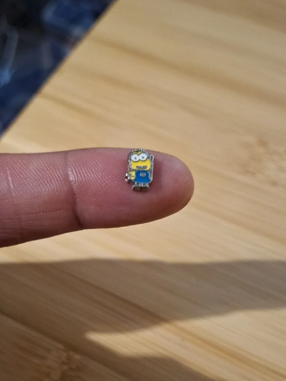 Floating locket charms- yellow minion with two eyes